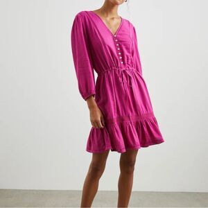 Rails Lilibet Dress Elegant Pink Button-Down